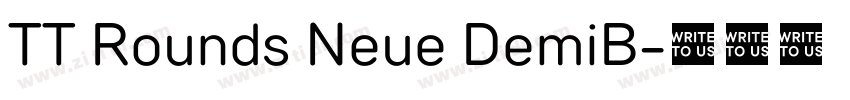 TT Rounds Neue DemiB字体转换 TT Rounds Neue DemiB字体转换